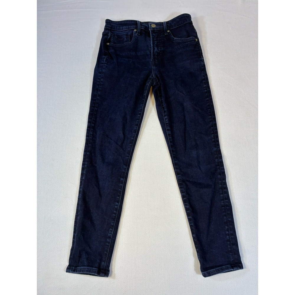 Revtown Women's 27 Ankle High-Rise Skinny‎ Jeans Decade Denim Dark Wash Indigo